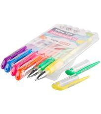 Zvýrazňovacie gélové perá 6ks FLUO Easy 