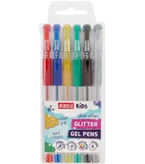 Gélové pero 6 ks GLITTER Easy