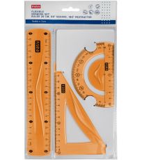 Sada 3 pravítok - box 12 ks FLEX Easy 
