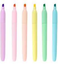 Moderný zvýrazňovač 6 farieb FLASH PASTEL Easy 