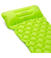 Samonafukovací matrac s vankúšikom - zelený AIR BED PILLOW Spokey 