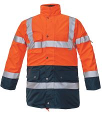 Pánska HI-VIS zimná bunda BI ROAD Cerva navy