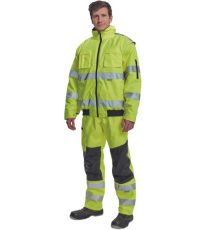 Pánska HI-VIS zimná bunda CLOVELLY PILOT 2 v 1 Cerva žltá