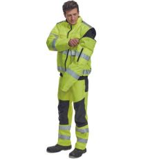 Pánska HI-VIS zimná bunda CLOVELLY PILOT 2 v 1 Cerva žltá