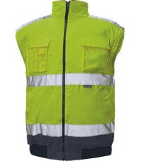 Pánska HI-VIS zimná bunda CLOVELLY PILOT 2 v 1 Cerva oranžová