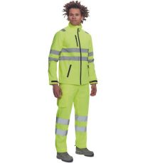 Pánska HI-VIS softshellová bunda MURCIA Cerva žltá