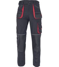 Pánske pracovné nohavice CARL BE-01-003 Fridrich & Fridrich čierna/červená