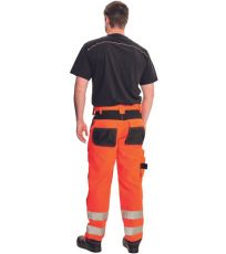 Pánske pracovné HI-VIS nohavice KNOXFIELD Knoxfield Oranžová