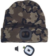 Unisex čiapka s LED lampou DEEL LED Cerva camouflage