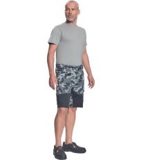 Pánske pracovné šortky NEURUM CAMOUFLAGE Cerva antracit