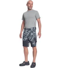 Pánske pracovné šortky NEURUM CAMOUFLAGE Cerva antracit