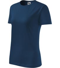 Dámske tričko Classic New Malfini polnočná modrá