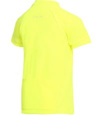 Detské cyklo tričko OBAQO ALPINE PRO reflexná žltá