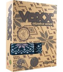 Dámský set extrémně teplých ponožek a palčáků Alta set VoXX® tmavo tyrkysová