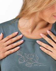 Dámske maxitriko 19166P GINA tm. šedá jogurtová