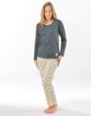 Dámske dlhé pyžamo 19169P GINA