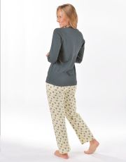 Dámske dlhé pyžamo 19169P GINA 