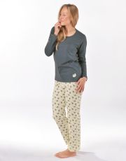 Dámske dlhé pyžamo 19169P GINA 