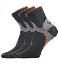 Unisex ponožky - 3 páry Maxter silproX Voxx tmavo šedá