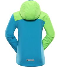 Detská softshell bunda GROLO ALPINE PRO neon green gecko