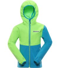 Detská softshell bunda GROLO ALPINE PRO neon green gecko