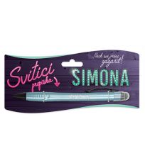 Svietiace pero s menom - Simona C359000102 Nekupto