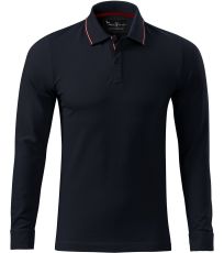 Pánska polokošeľa Contrast Stripe LS Malfini premium biela