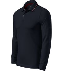 Pánska polokošeľa Contrast Stripe LS Malfini premium biela