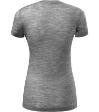Dámske technické tričko MERINO RISE Malfini premium tmavo šedý melír