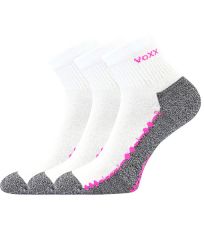 Unisex ponožky s voľným lemom - 3 páry Vector VoXX® biela