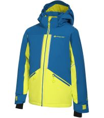 Detská lyžiarska bunda s PTZX membránou REASO ALPINE PRO mykonos blue