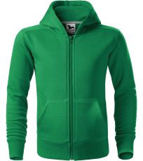 Detská mikina Trendy Zipper Malfini stredne zelená