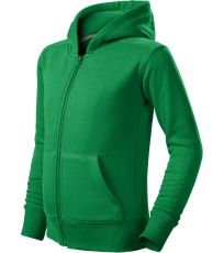 Detská mikina Trendy Zipper Malfini stredne zelená
