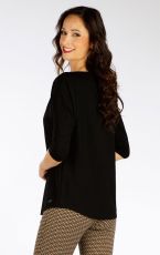 Dámske tričko s 3/4 rukávom 7F212 LITEX čierna