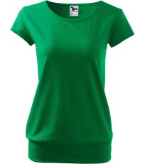 Dámske tričko City Malfini stredne zelená