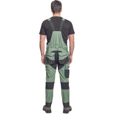 Pánske pracovné nohavice s trakmi DAYBORO Cerva mech.zelená
