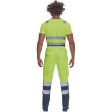 Pánske HI-VIS pracovné nohavice BURGOS Cerva žltá/navy