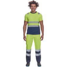 Pánske HI-VIS pracovné nohavice BURGOS Cerva žltá/navy