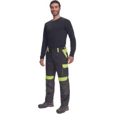 Pánske pracovné nohavice MAX VIVO kalhoty Cerva čierna/žltá