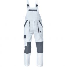 Pánske pracovné nohavice s trakmi MAX NEO Cerva biela