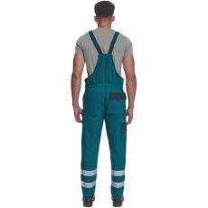 Pánske pracovné nohavice s trakmi MAX NEO REFLEX Cerva zelená