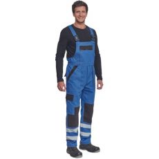 Pánske pracovné nohavice s trakmi MAX NEO REFLEX Cerva modrá