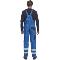 Pánske pracovné nohavice s trakmi MAX NEO REFLEX Cerva modrá