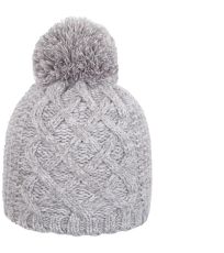 Dámska zimná čiapka X4Z18-CAD274 4F DARK GREY MELANGE