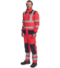 Pánska pracovná bunda HI-VIS KNOXFIELD HVPS Cerva červená