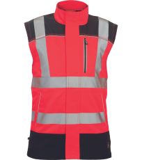 Pánska pracovná bunda HI-VIS KNOXFIELD HVPS Cerva červená