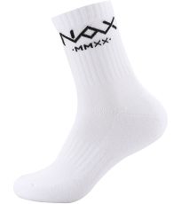 Unisex polovysoké ponožky AMAN NAX biela