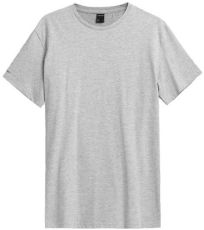 Pánske tričko HOZ21-TSM613 Outhorn warm light grey melange