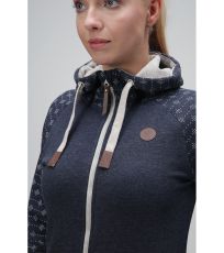 Dámska mikina EBRUNA LOAP Dk Saphire Melange / Brown