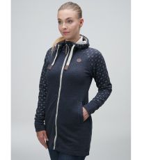 Dámska mikina EBRUNA LOAP Dk Saphire Melange / Brown